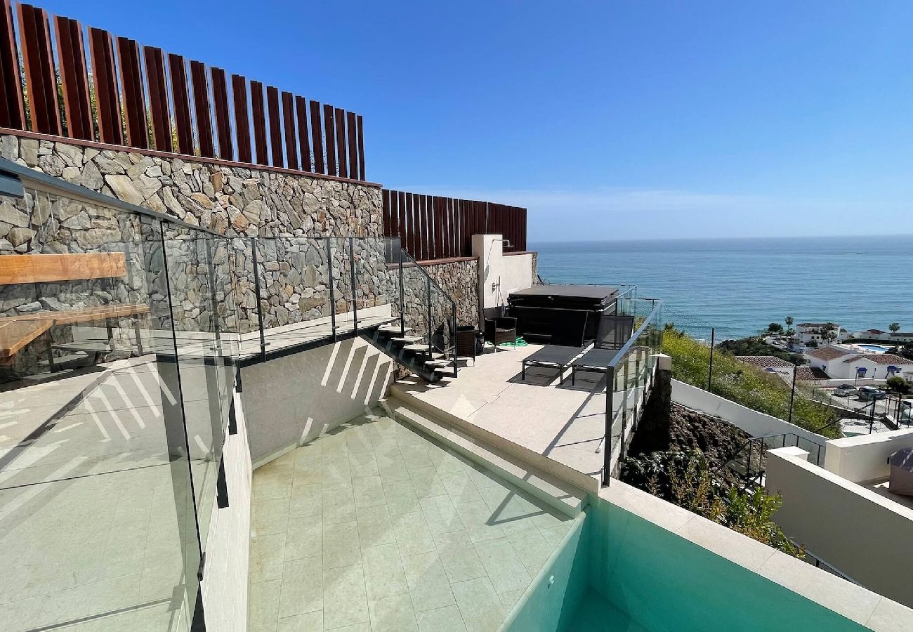 House in Torrox Costa - Luxury House Mirador Calaceite Torrox Costa, with Private Pool Jacuzzi and Wellness