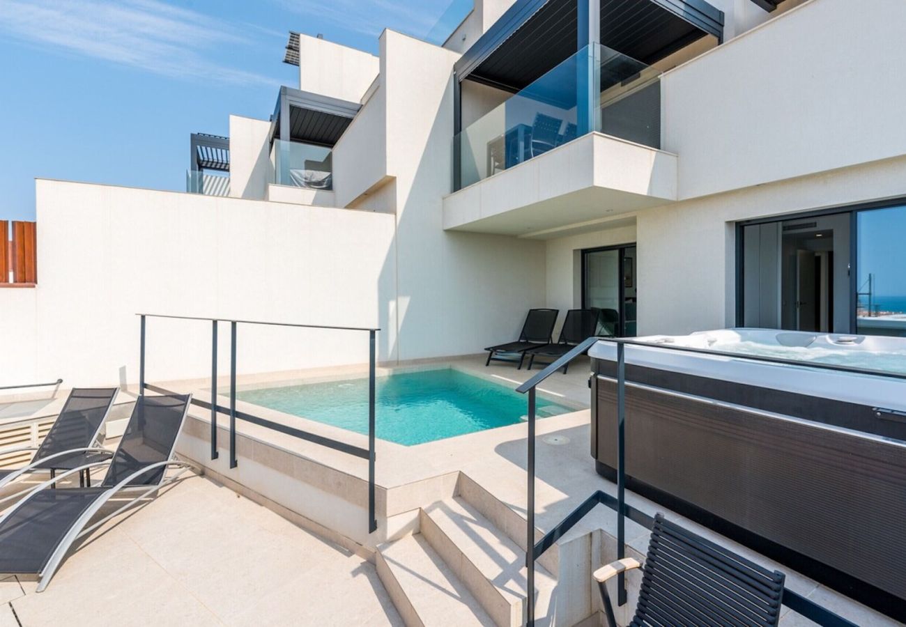 House in Torrox Costa - House with Private Spa and Pool, with access to Sauna and Gym