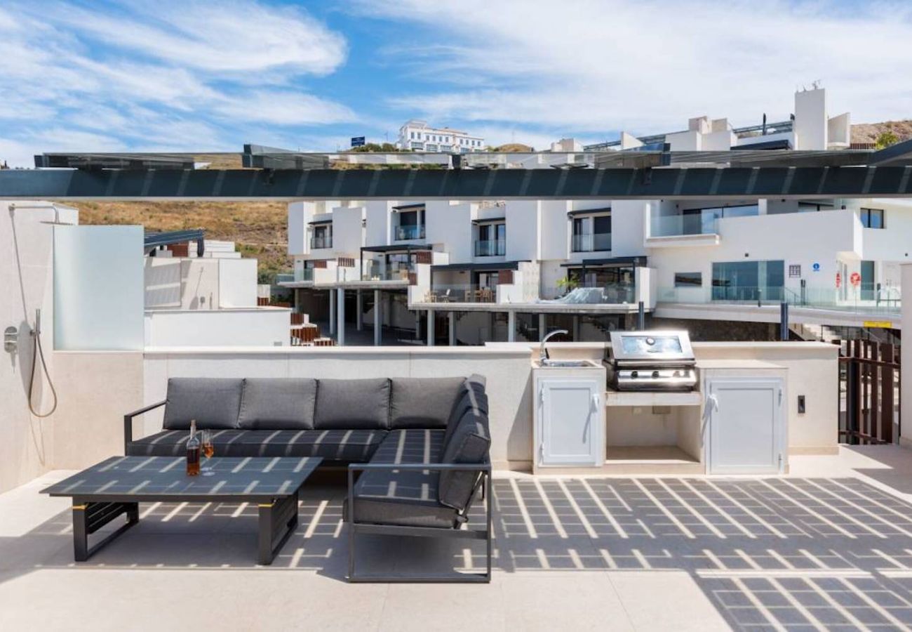 House in Torrox Costa - Luxury Villa with Private Pool and Hot Tub - access to gym, sauna & wellness centre