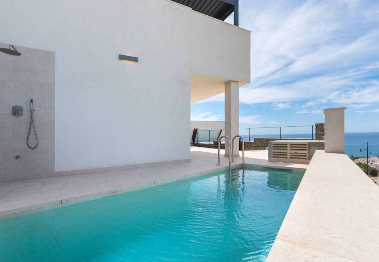 House in Torrox Costa - Luxury Villa with Private Pool and Hot Tub - access to gym, sauna & wellness centre