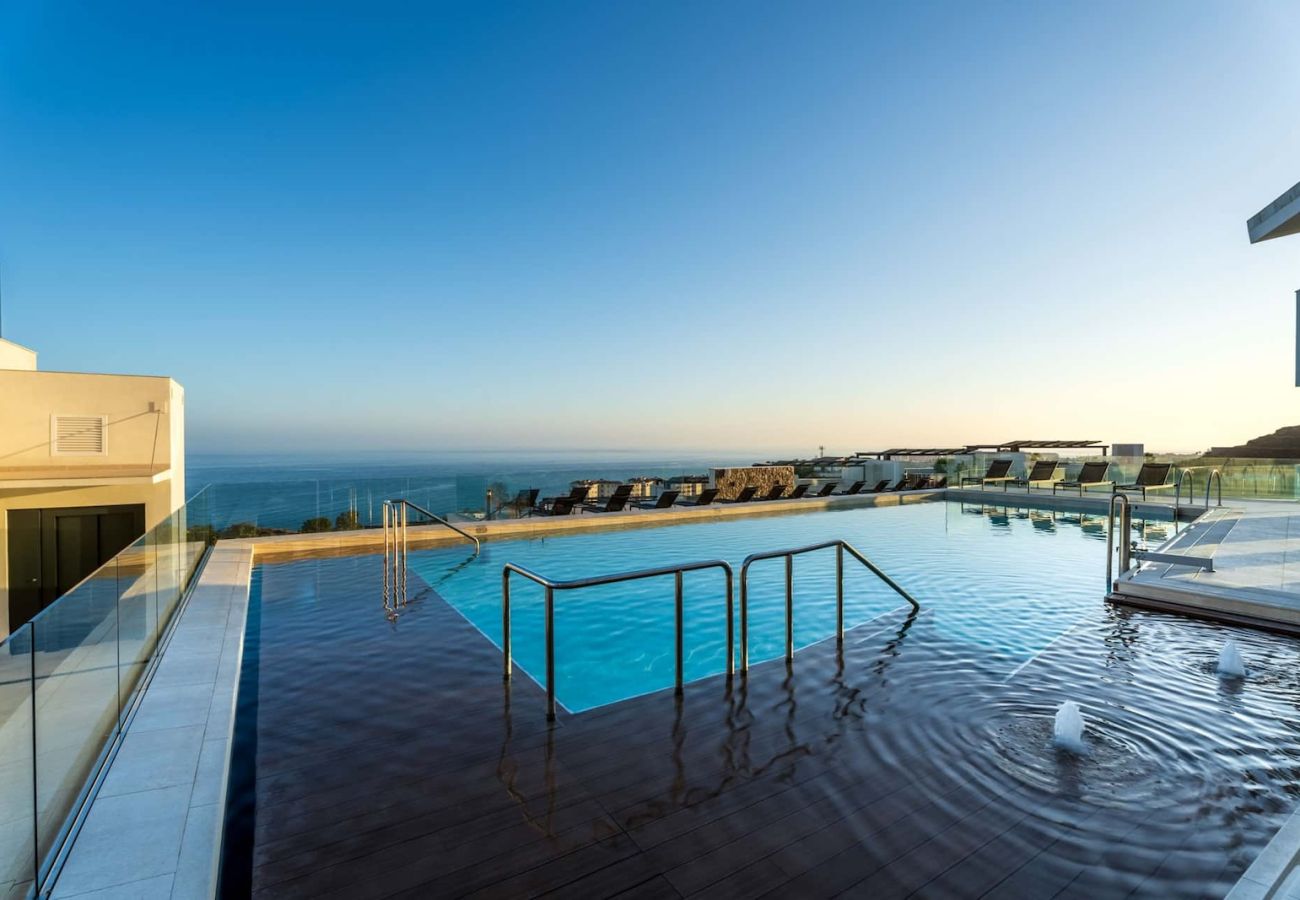 House in Torrox Costa - Modern House with Private Pool and Hot Tub - access to gym, sauna & wellness centre