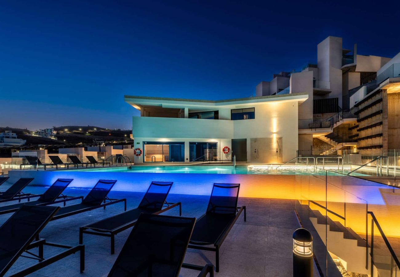 House in Torrox Costa - Modern House with Private Pool and Hot Tub - access to gym, sauna & wellness centre