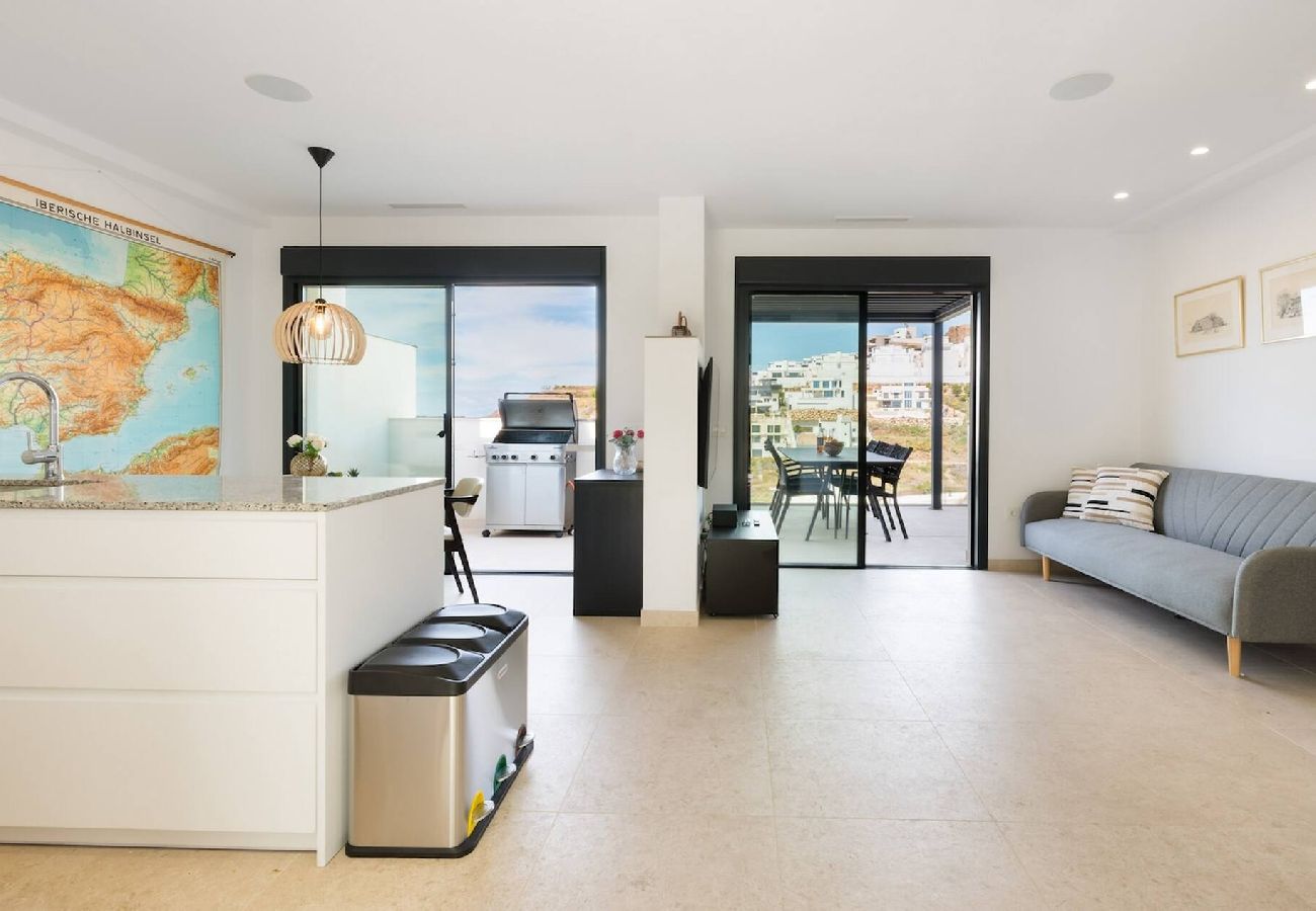 Stuga i Torrox Costa - Stunning House with Private Jacuzzi and Sea views